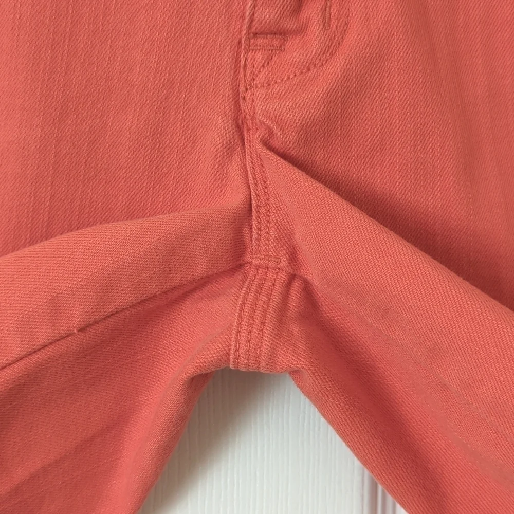 Madewell Classic Relaxed Mid Rise Cut Off Frayed Hem Jean Shorts Coral Pink 26 - Picture 8 of 11
